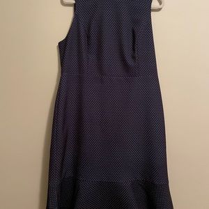 Blue with White Dot Dress